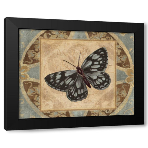 NATURES BUTTERFLY I Black Modern Wood Framed Art Print with Double Matting by Ballantyne, Piper