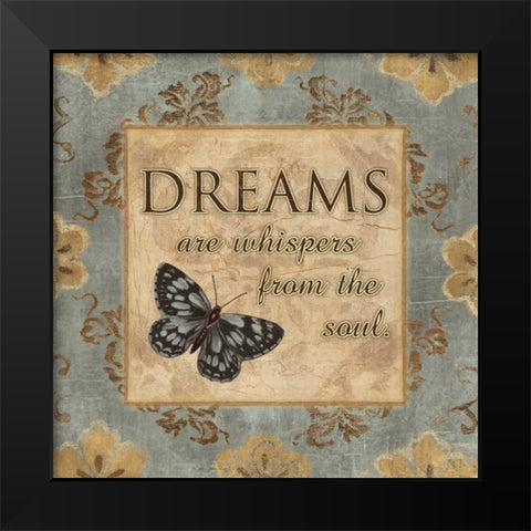 WHISPERS FROM THE SOUL Black Modern Wood Framed Art Print by Ballantyne, Piper