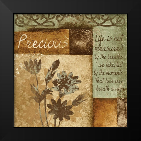 PRECIOUS Black Modern Wood Framed Art Print by Ballantyne, Piper