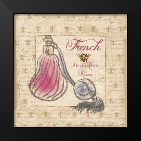 FRENCH PERFUME II Black Modern Wood Framed Art Print by Ballantyne, Piper