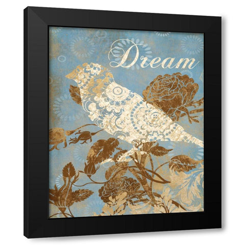 DREAM SILHOUETTE Black Modern Wood Framed Art Print with Double Matting by Ballantyne, Piper