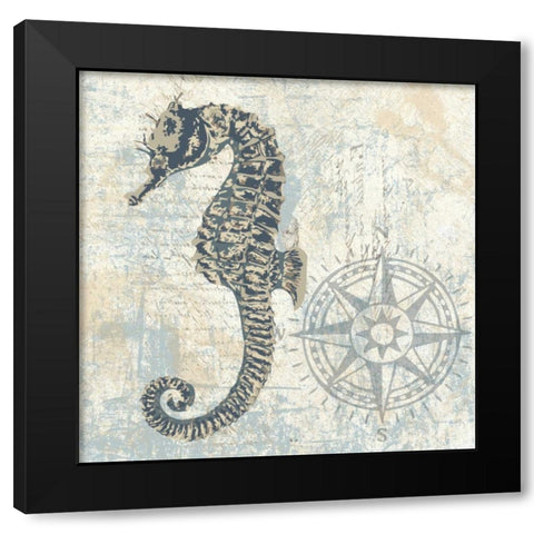 SEA FRIENDS I Black Modern Wood Framed Art Print by Ballantyne, Piper