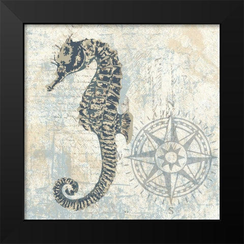 SEA FRIENDS I Black Modern Wood Framed Art Print by Ballantyne, Piper