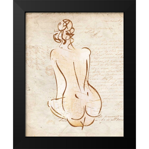 ROMANTIC WOMEN I Black Modern Wood Framed Art Print by Ballantyne, Piper