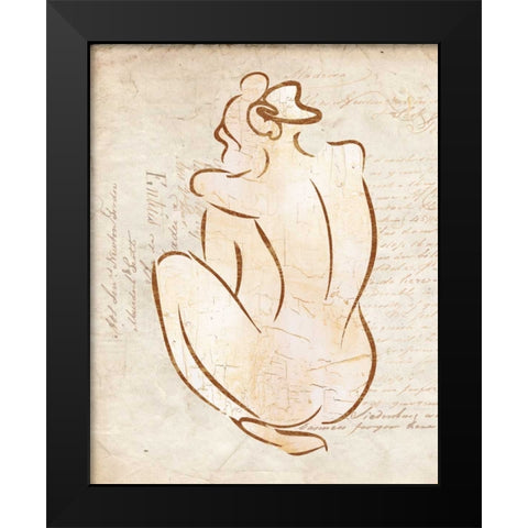 ROMANTIC WOMEN III Black Modern Wood Framed Art Print by Ballantyne, Piper