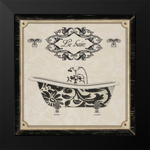 LE BAIN Black Modern Wood Framed Art Print by Ballantyne, Piper