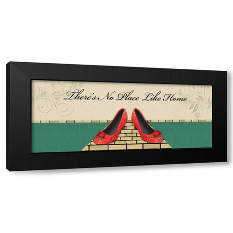 DOROTHYS SHOES Black Modern Wood Framed Art Print by Ballantyne, Piper