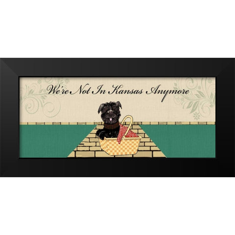 TOTOS BASKET Black Modern Wood Framed Art Print by Ballantyne, Piper