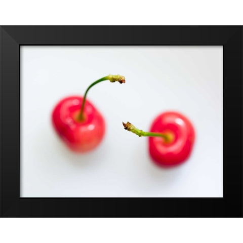 Close-up of cherries Black Modern Wood Framed Art Print by Frank, Assaf