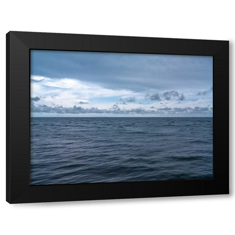 Sea against sky, Rasaria, Malaysia Black Modern Wood Framed Art Print by Frank, Assaf