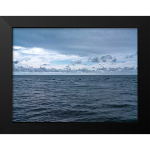 Sea against sky, Rasaria, Malaysia Black Modern Wood Framed Art Print by Frank, Assaf