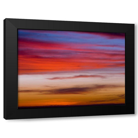 Low angle view of clouds at sunset Black Modern Wood Framed Art Print with Double Matting by Frank, Assaf