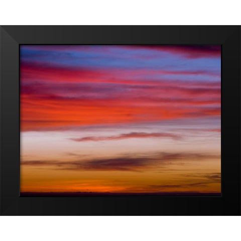 Low angle view of clouds at sunset Black Modern Wood Framed Art Print by Frank, Assaf