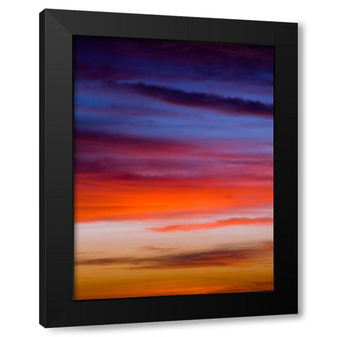 Low angle view of clouds at sunset Black Modern Wood Framed Art Print by Frank, Assaf