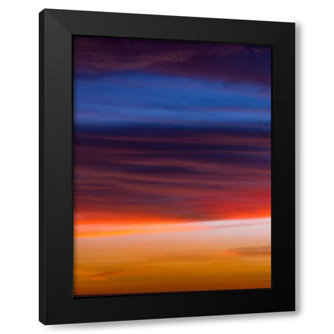 Low angle view of clouds at sunset Black Modern Wood Framed Art Print by Frank, Assaf
