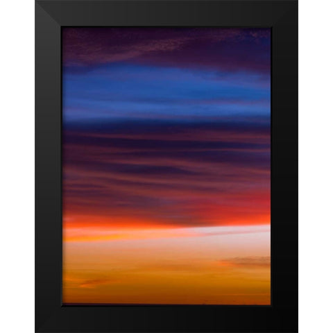 Low angle view of clouds at sunset Black Modern Wood Framed Art Print by Frank, Assaf