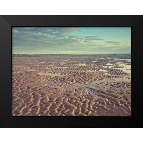 West Wittering beach at sunrise Black Modern Wood Framed Art Print by Frank, Assaf
