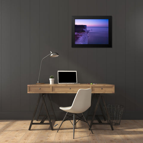 Beachy Head at dawn Black Modern Wood Framed Art Print by Frank, Assaf