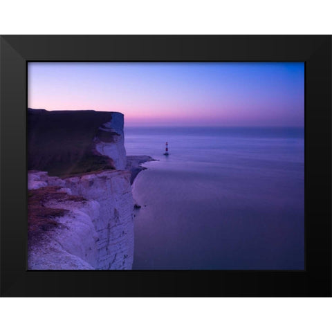 Beachy Head at dawn Black Modern Wood Framed Art Print by Frank, Assaf