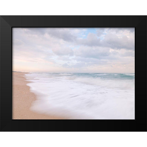 Beach Black Modern Wood Framed Art Print by Frank, Assaf