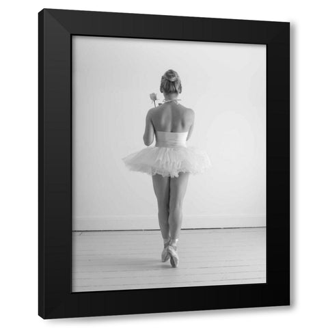 Young female ballerina Black Modern Wood Framed Art Print with Double Matting by Frank, Assaf