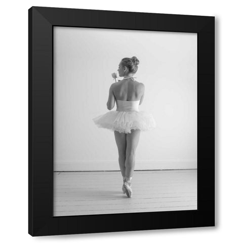 Young female ballerina Black Modern Wood Framed Art Print with Double Matting by Frank, Assaf