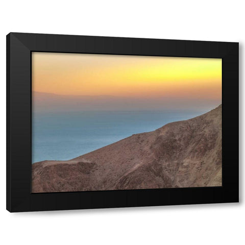 Tranquil beach at dusk Black Modern Wood Framed Art Print with Double Matting by Frank, Assaf