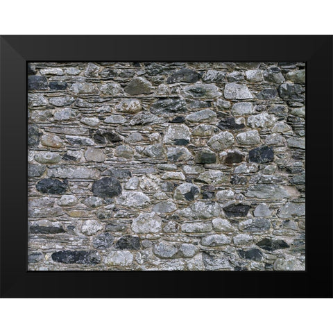 Stone wall Black Modern Wood Framed Art Print by Frank, Assaf