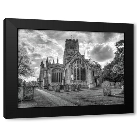 Old church in Northleach town-Cotswolds-UK Black Modern Wood Framed Art Print with Double Matting by Frank, Assaf