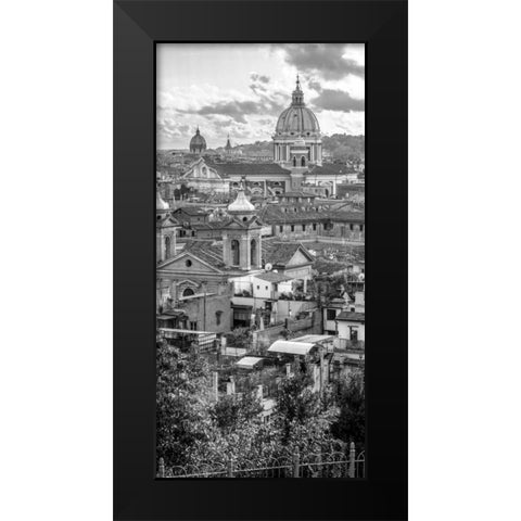 Vatican city with St. Peters Basilica, Rome, Italy Black Modern Wood Framed Art Print by Frank, Assaf