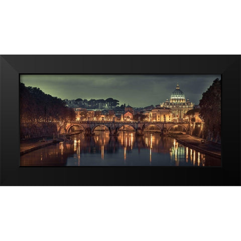 Basilica di San Pietro Black Modern Wood Framed Art Print by Frank, Assaf