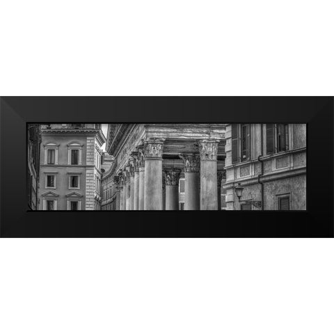 Old buildings in city of Rome Black Modern Wood Framed Art Print by Frank, Assaf