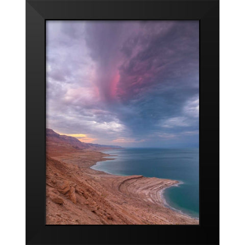 Dead Sea, Israel Black Modern Wood Framed Art Print by Frank, Assaf