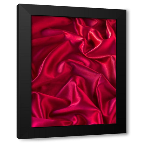 Pink silk cloth Black Modern Wood Framed Art Print with Double Matting by Frank, Assaf