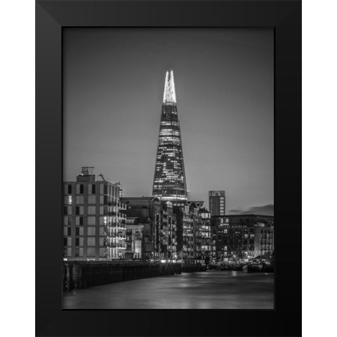 The Shard skyscraper, London, UK Black Modern Wood Framed Art Print by Frank, Assaf