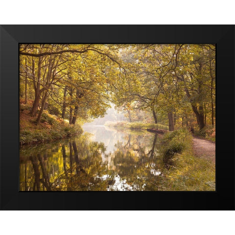 Basingstoke canal Black Modern Wood Framed Art Print by Frank, Assaf