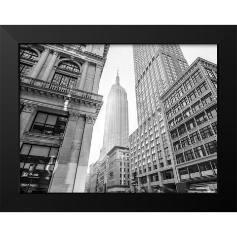 Empire state building, New York Black Modern Wood Framed Art Print by Frank, Assaf