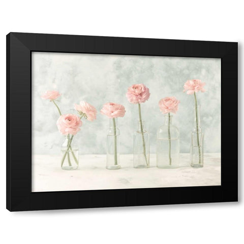 Tulips in glass bottles Black Modern Wood Framed Art Print with Double Matting by Frank, Assaf