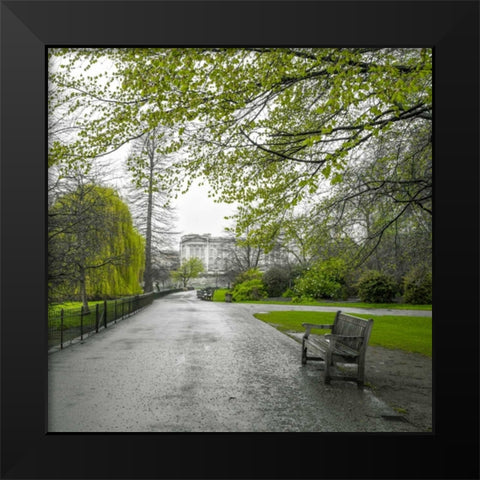 St James Park, London Black Modern Wood Framed Art Print by Frank, Assaf