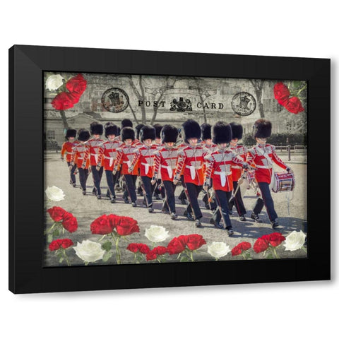 Changing the Guard, Buckingham Palace, London Black Modern Wood Framed Art Print by Frank, Assaf
