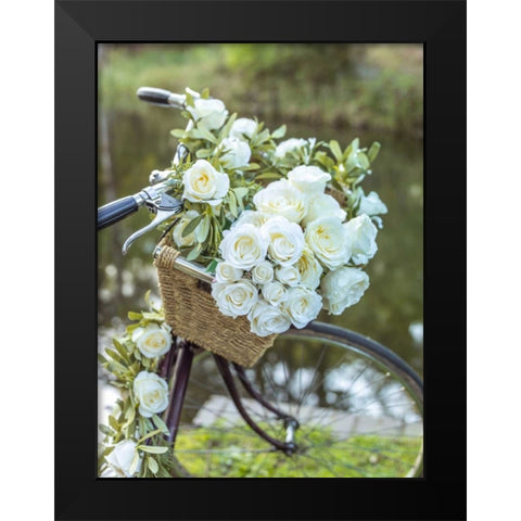 Variety of pulses in a wooden box Black Modern Wood Framed Art Print by Frank, Assaf