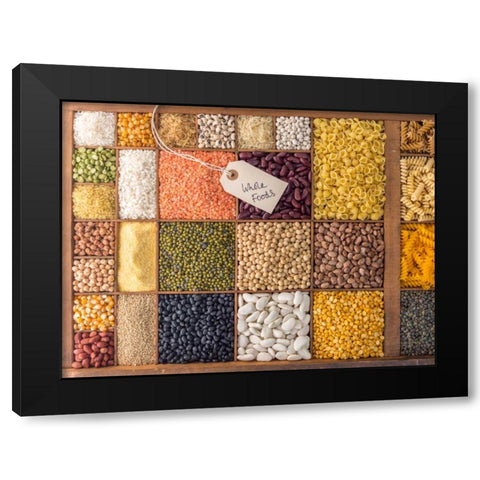 Dog with bunch of roses by the canal Black Modern Wood Framed Art Print with Double Matting by Frank, Assaf