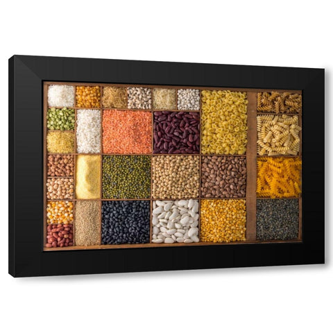 Canal through forest Black Modern Wood Framed Art Print with Double Matting by Frank, Assaf