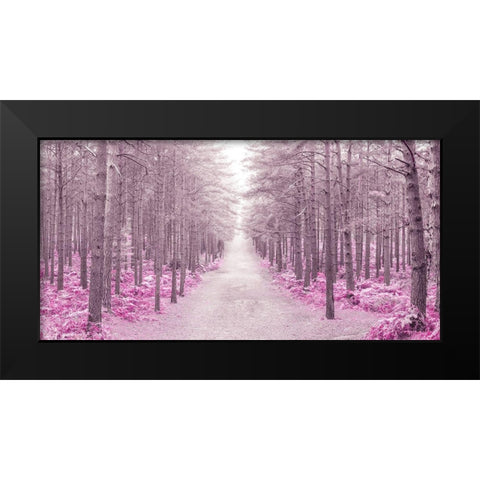 Pathway through Autumn forest, FTBR 1844 Black Modern Wood Framed Art Print by Frank, Assaf