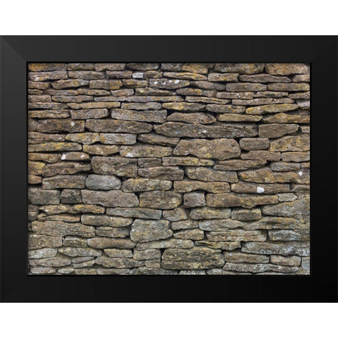 Stone wall background Black Modern Wood Framed Art Print by Frank, Assaf