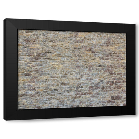 Old rustic stone wall Black Modern Wood Framed Art Print by Frank, Assaf