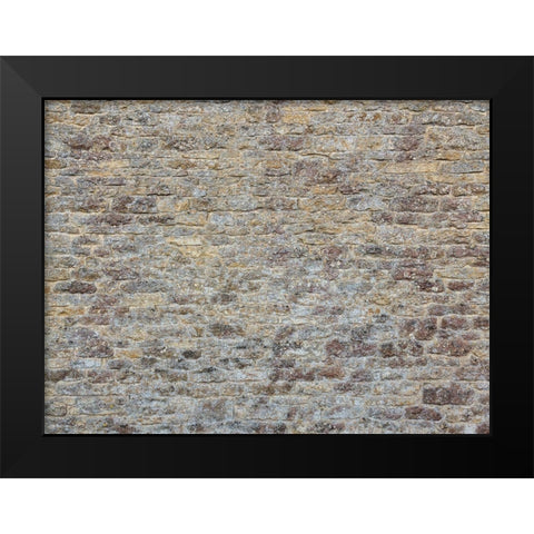 Old rustic stone wall Black Modern Wood Framed Art Print by Frank, Assaf