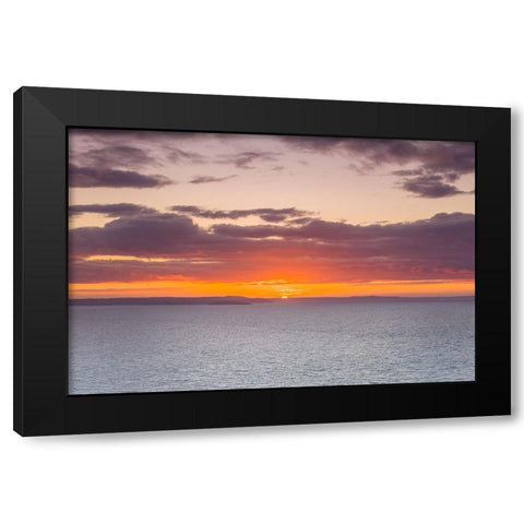 Beautiful sunset, Great Orme, North Wales Black Modern Wood Framed Art Print with Double Matting by Frank, Assaf