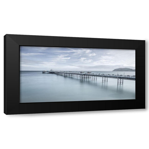Llandudno Pier-North Wales Black Modern Wood Framed Art Print by Frank, Assaf
