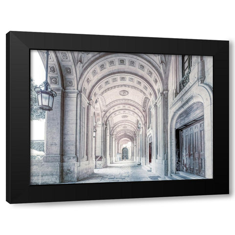 National Library of Malta, Valletta Black Modern Wood Framed Art Print with Double Matting by Frank, Assaf